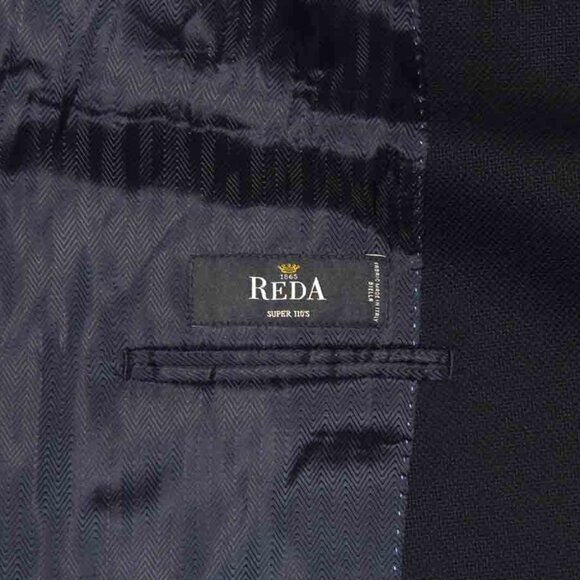 Joseph Abboud Navy Blue Hopsack Blazer REDA 110s Wool Men's Size 46R - Picture 4 of 5